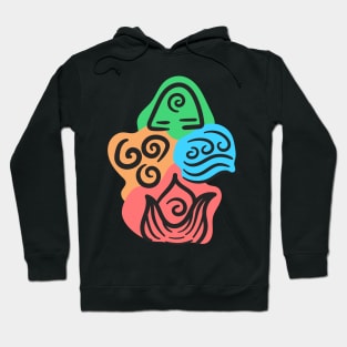 Four elements of avatar Hoodie